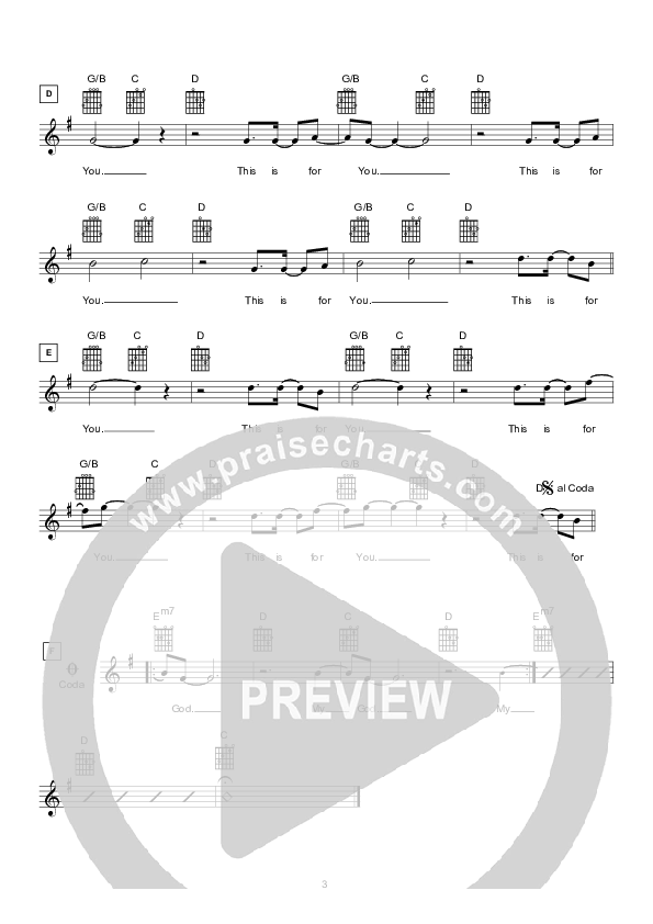 My God Lead Sheet (Hillsong London / Hillsong Worship)