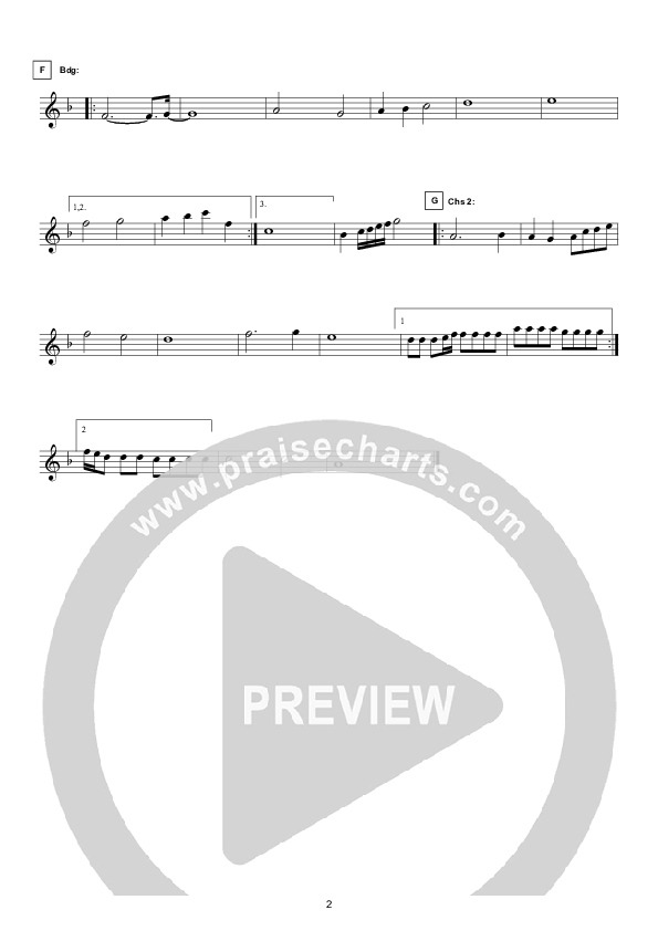 One Thing (Instrumental) Violin 1 (Hillsong Worship)