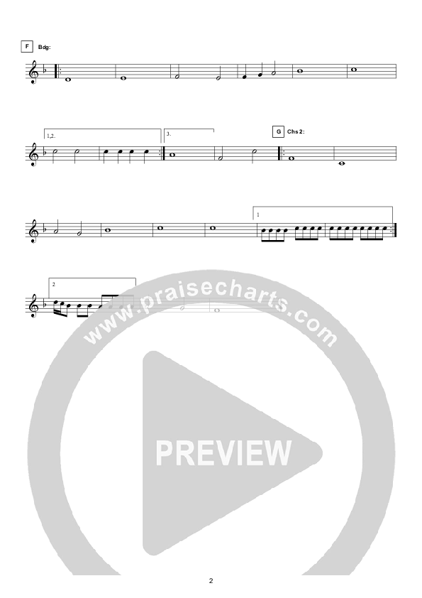 One Thing (Instrumental) Violin 2 (Hillsong Worship)