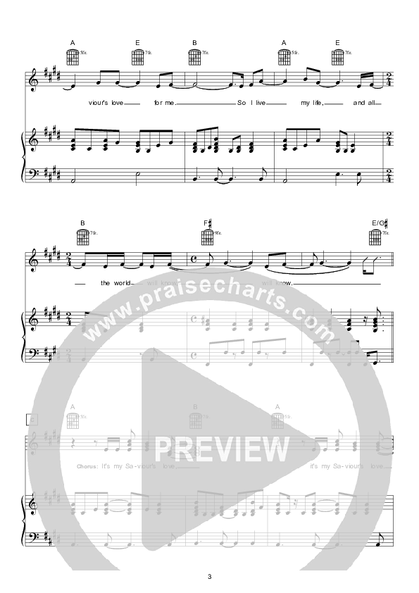 Saviour's Love Lead & Piano (Hillsong London / Hillsong Worship)