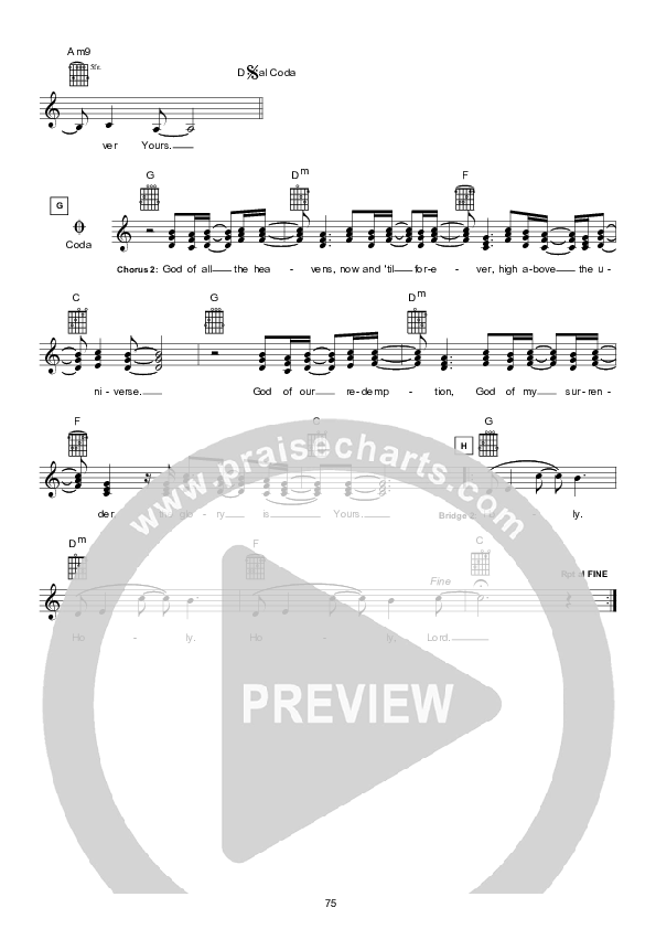 Sovereign Hands (Instrumental) Lead Sheet (Hillsong UNITED)