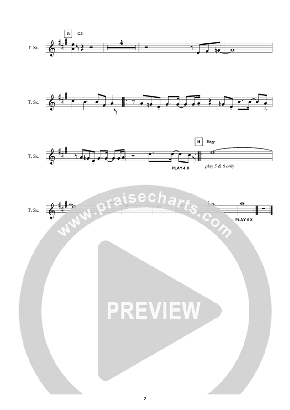 The Freedom We Know (Instrumental) Tenor Sax 2 (Hillsong Worship)