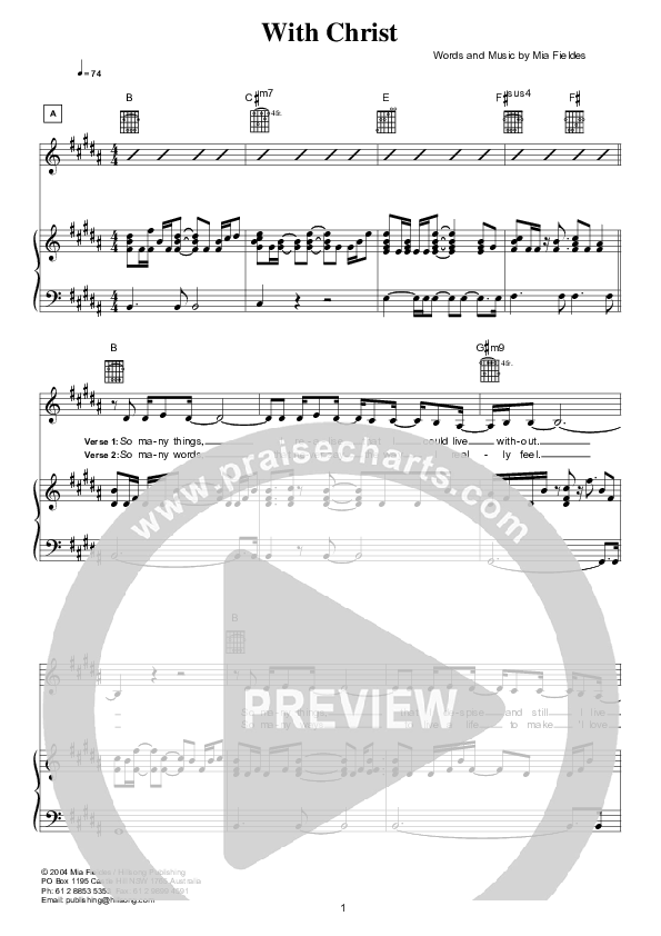 With Christ Lead & Piano (Hillsong Worship)