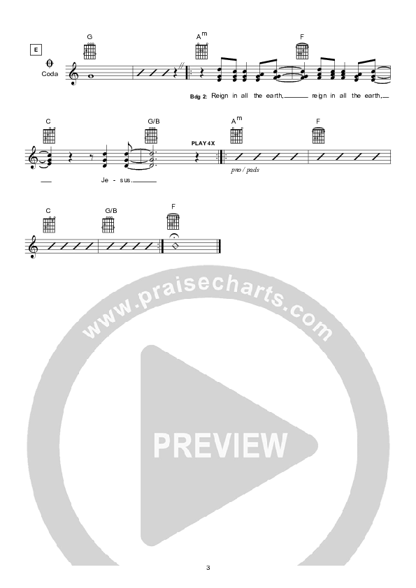 You Alone Are God (Instrumental) Lead Sheet (Hillsong Worship)