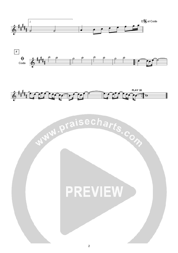 You Are Faithful (Instrumental) Violin 1 (Hillsong Worship)