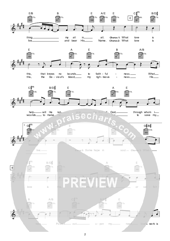 My Hope Is Jesus Lead Sheet (Hillsong Worship)