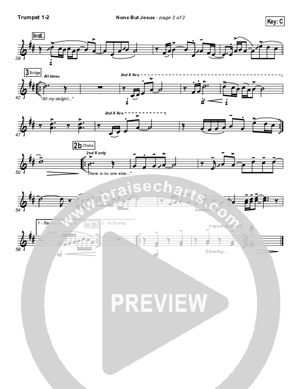 None But Jesus Trumpet 1,2 (Hillsong Worship)