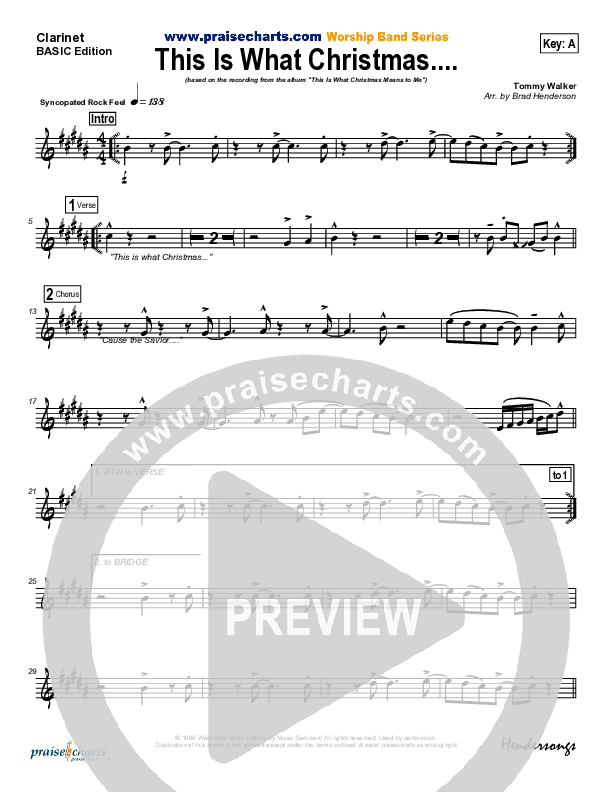 This Is What Christmas Means To Me Wind Pack (Tommy Walker)