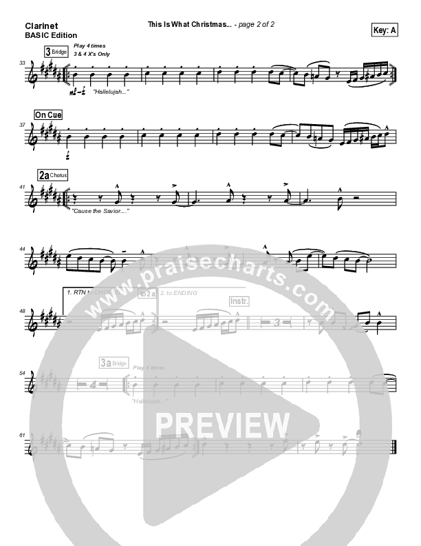 This Is What Christmas Means To Me Clarinet (Tommy Walker)