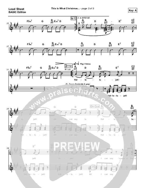 This Is What Christmas Means To Me Lead Sheet (SAT) (Tommy Walker)