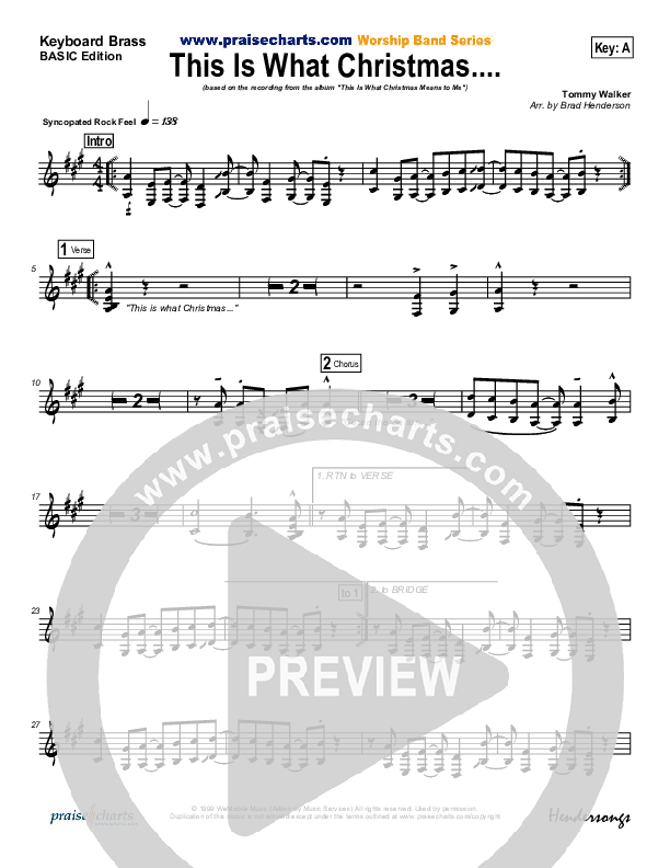 This Is What Christmas Means To Me Synth Brass (Tommy Walker)