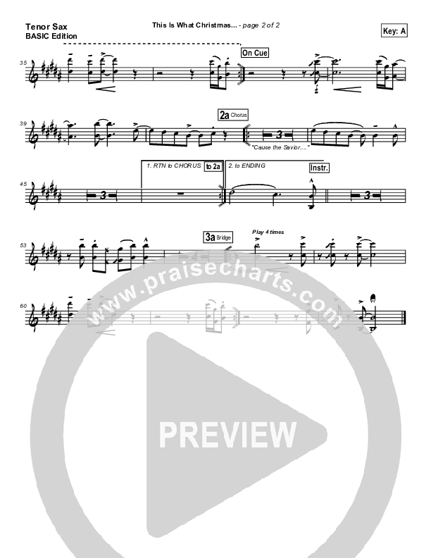 This Is What Christmas Means To Me Tenor Sax 2 (Tommy Walker)