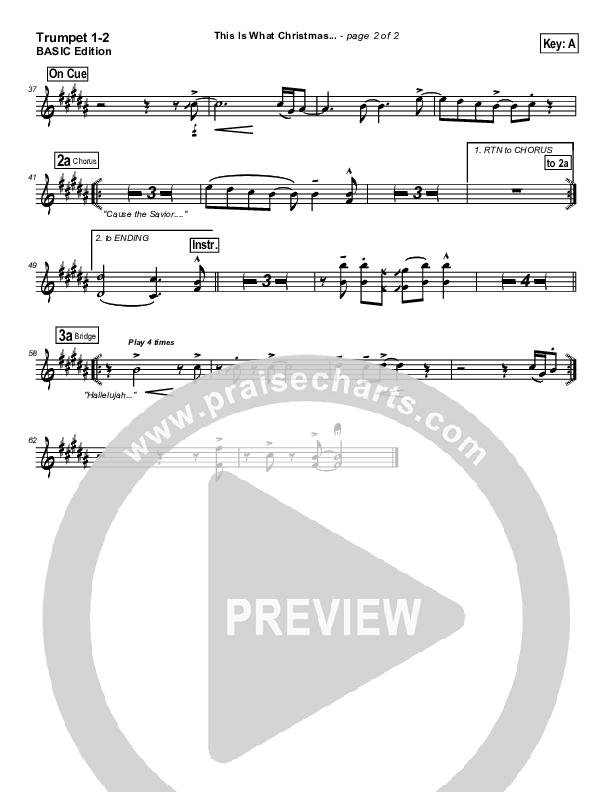 This Is What Christmas Means To Me Trumpet 1,2 (Tommy Walker)