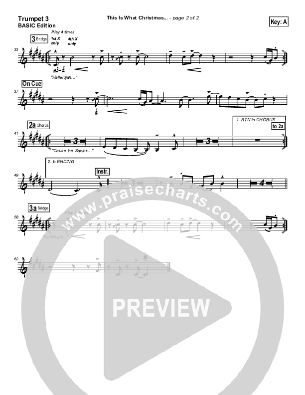 This Is What Christmas Means To Me Trumpet 3 (Tommy Walker)