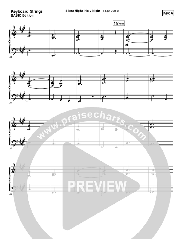 Silent Night Holy Night Synth Strings (Tommy Walker)