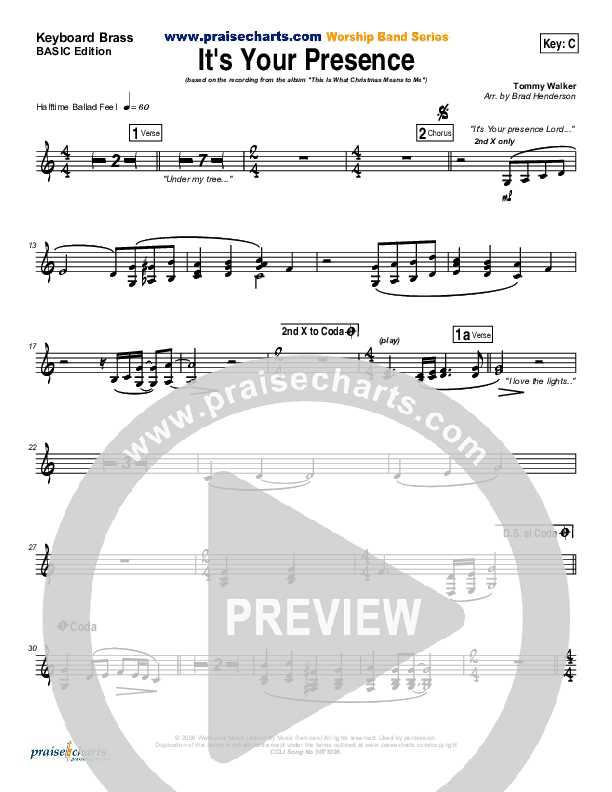 It's Your Presence Synth Brass (Tommy Walker)