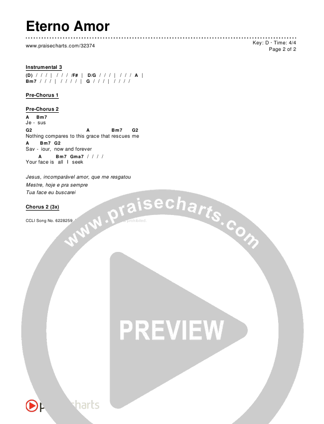 Eterno Amor Chords & Lyrics ()