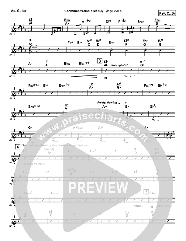 Christmas Worship Medley (Alpha And Omega / Be Unto Your Name / Magnificent And Holy / The Almighty Acoustic Guitar (Israel Houghton)