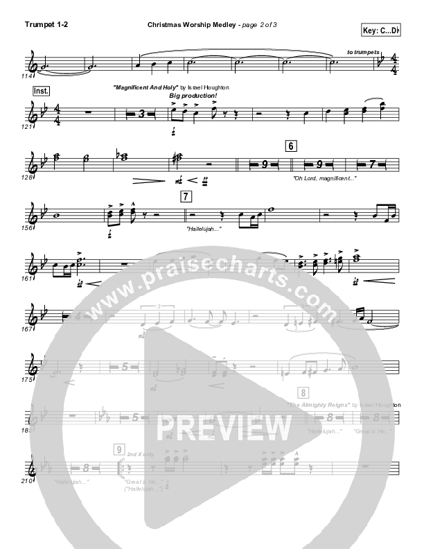 Christmas Worship Medley (Alpha And Omega /  Be Unto Your Name / Magnificent And Holy / The Almighty Trumpet 1,2 (Israel Houghton)