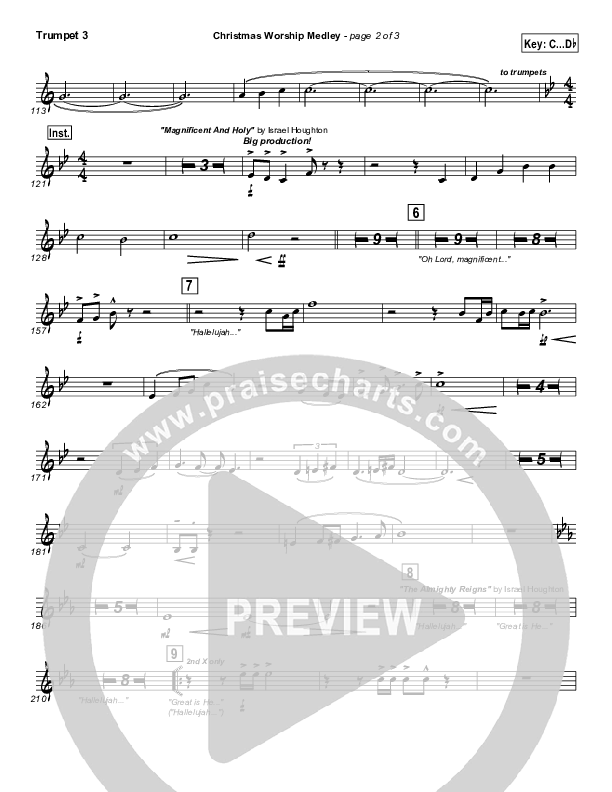 Christmas Worship Medley (Alpha And Omega /  Be Unto Your Name / Magnificent And Holy / The Almighty Trumpet 3 (Israel Houghton)