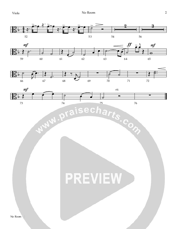 No Room (The Innkeeper) Viola (Todd Agnew)