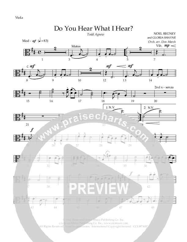 Do You Hear What I Hear Viola (Todd Agnew)