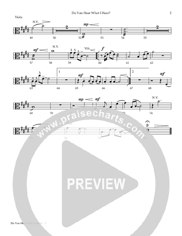 Do You Hear What I Hear Viola (Todd Agnew)