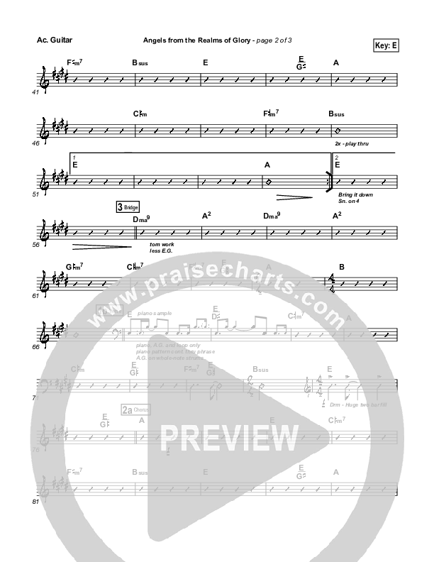 Angels From The Realms Of Glory Acoustic Guitar (Steven Curtis Chapman)