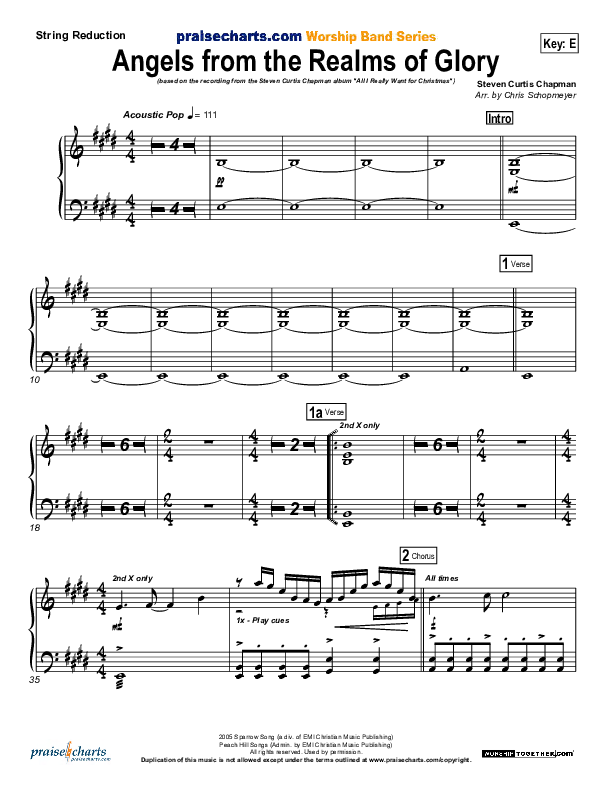 Angels From The Realms Of Glory Synth Strings (Steven Curtis Chapman)