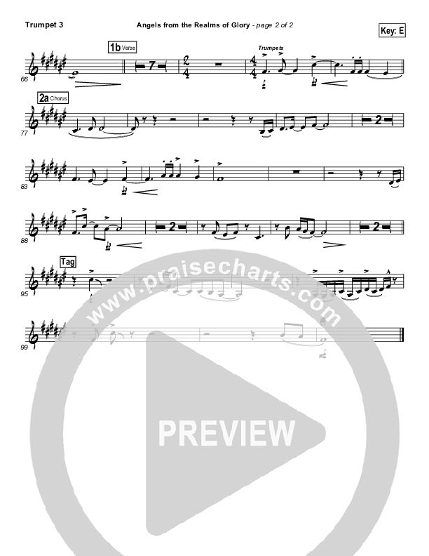 Angels From The Realms Of Glory Trumpet 3 (Steven Curtis Chapman)