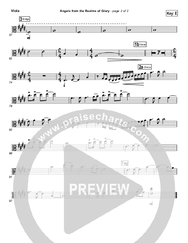 Angels From The Realms Of Glory Viola (Steven Curtis Chapman)