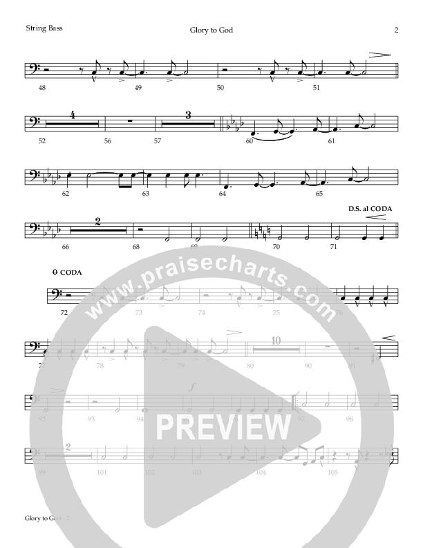 Glory To God (The Angels) Double Bass (Todd Agnew)