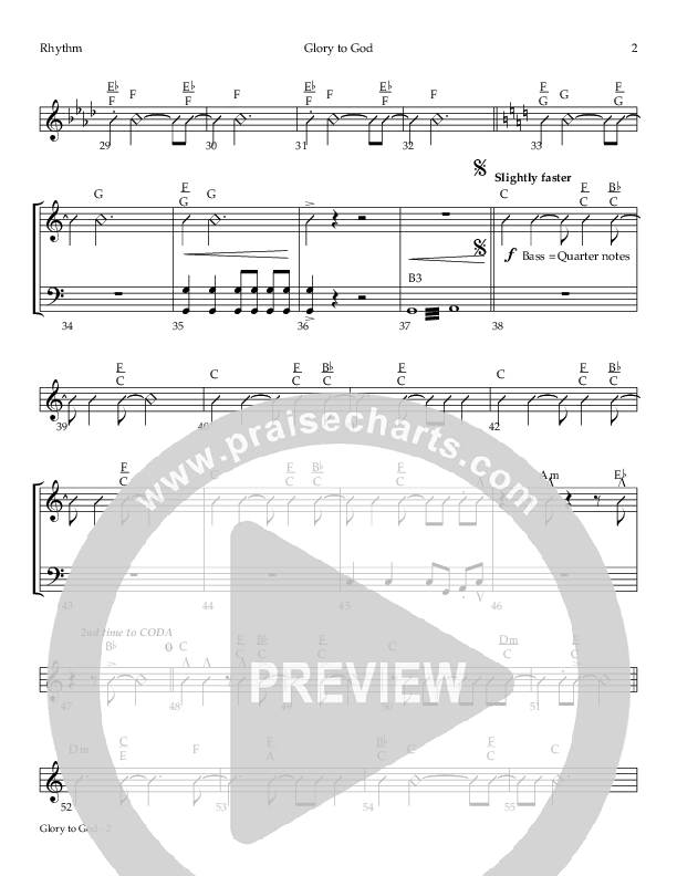 Glory To God (The Angels) Rhythm Chart (Todd Agnew)