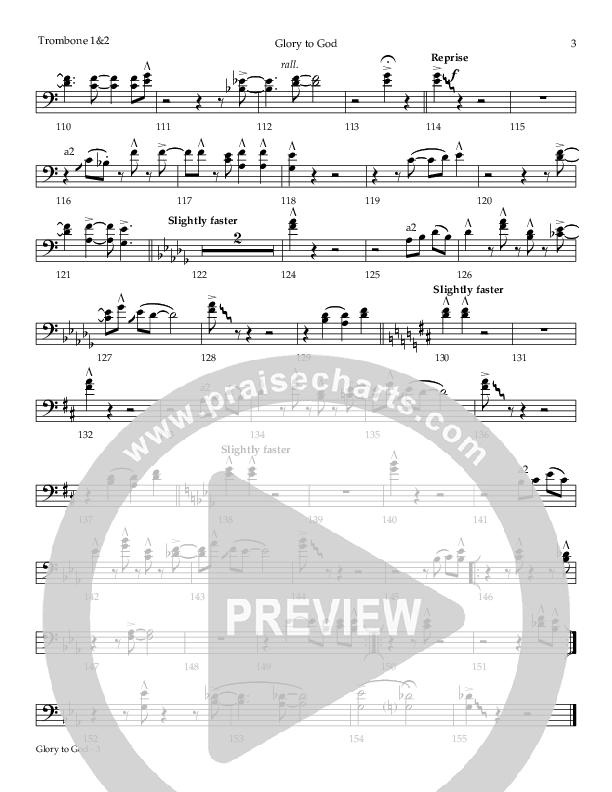 Glory To God (The Angels) Trombone 1/2 (Todd Agnew)