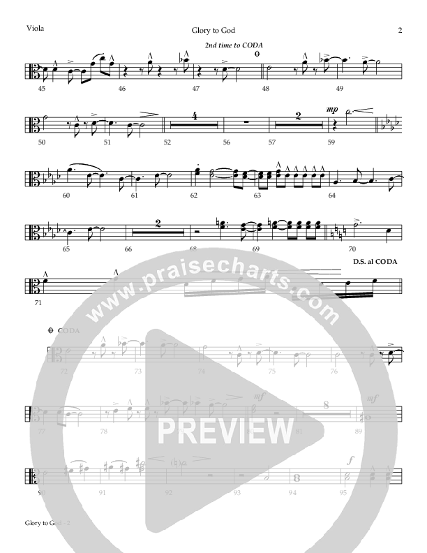 Glory To God (The Angels) Viola (Todd Agnew)