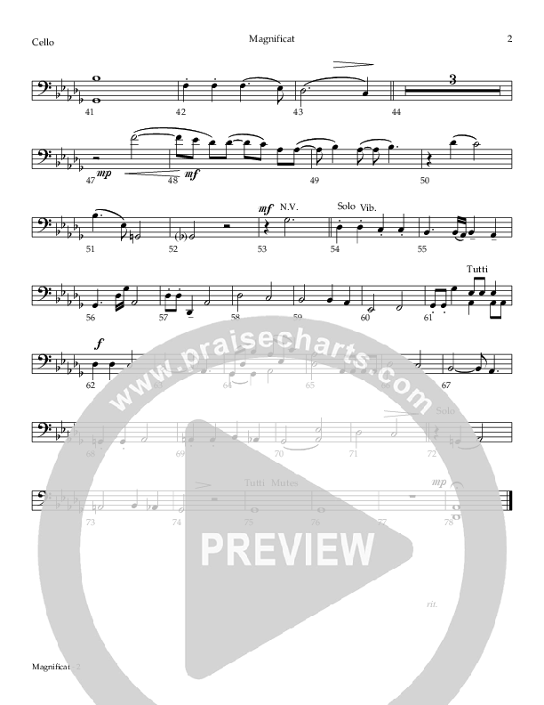 Magnificat (Mary) Cello (Todd Agnew)