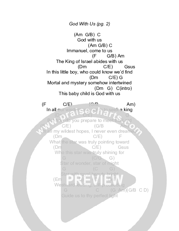 God With Us (The Magi) Chords & Lyrics (Todd Agnew)