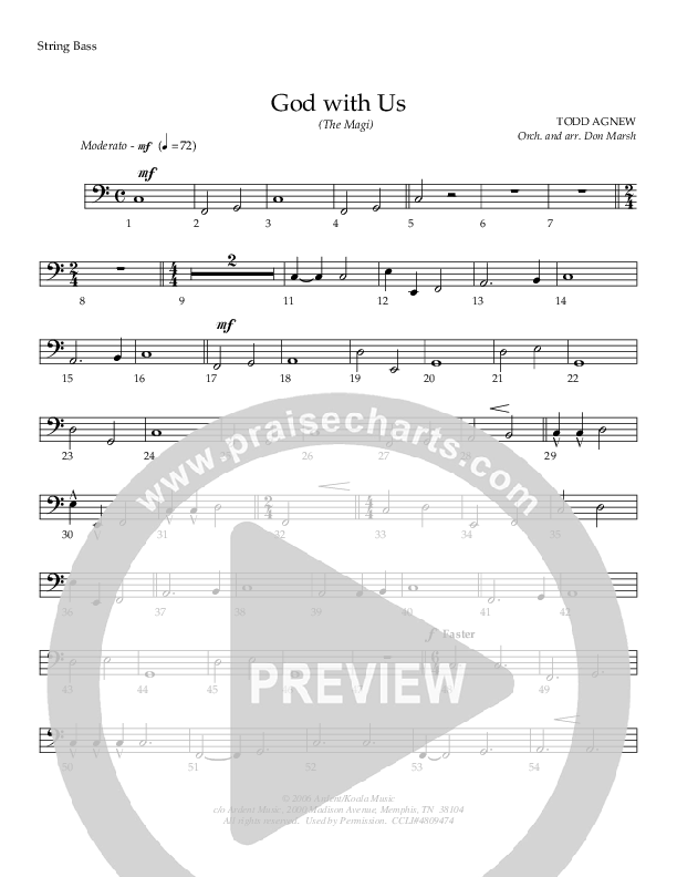 God With Us (The Magi) Double Bass (Todd Agnew)