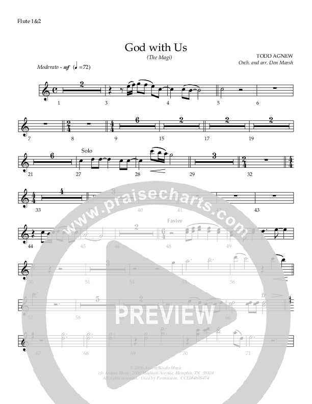 God With Us (The Magi) Flute 1/2 (Todd Agnew)