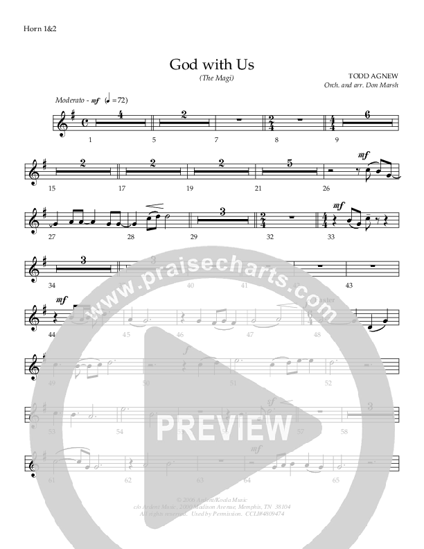 God With Us (The Magi) French Horn 1/2 (Todd Agnew)