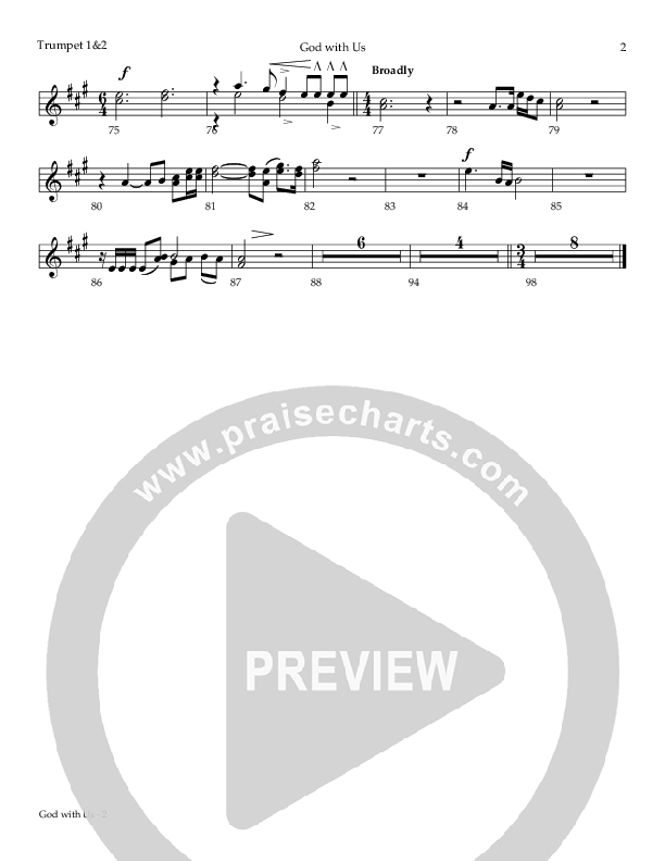God With Us (The Magi) Trumpet 1,2 (Todd Agnew)