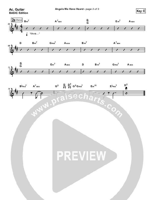 Angels We Have Heard On High Acoustic Guitar (Dennis Jernigan)