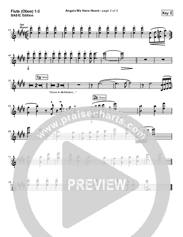 Angels We Have Heard On High Flute/Oboe 1/2/3 (Dennis Jernigan)