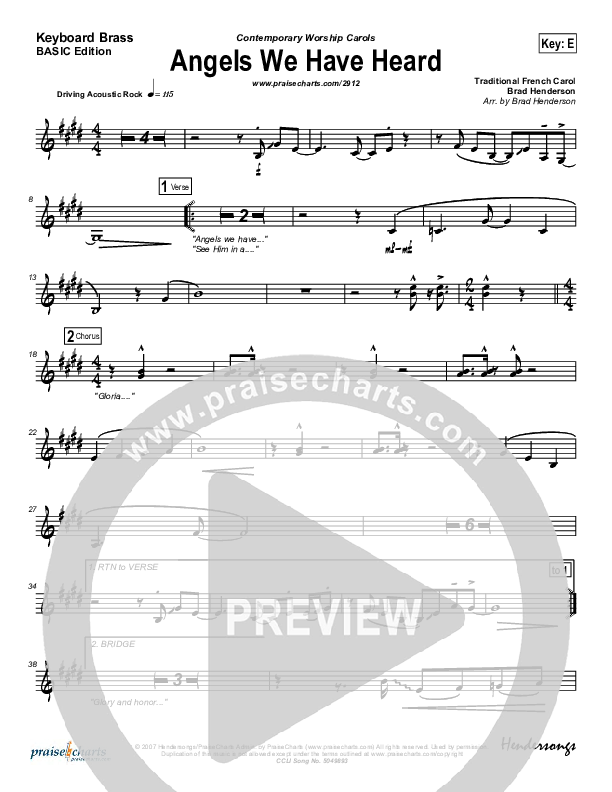 Angels We Have Heard On High Synth Brass (Dennis Jernigan)