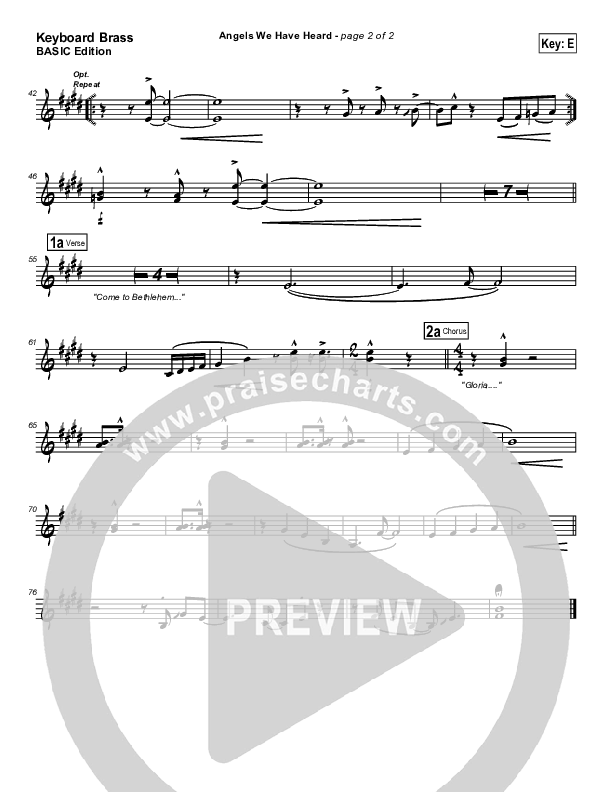 Angels We Have Heard On High Synth Brass (Dennis Jernigan)