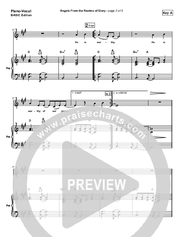 Angels From The Realms Of Glory Lead & Piano (Dennis Jernigan)