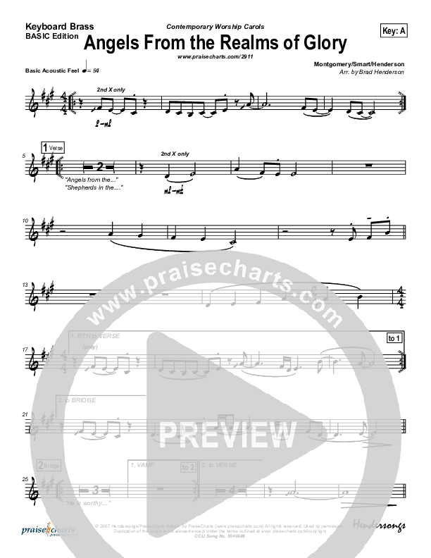 Angels From The Realms Of Glory Synth Brass (Dennis Jernigan)