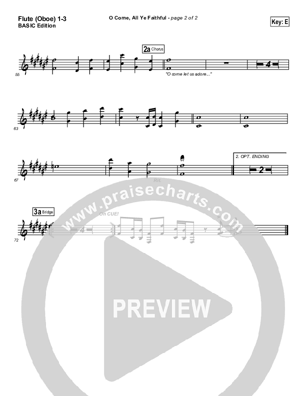 O Come All Ye Faithful Flute/Oboe 1/2/3 (Dennis Jernigan)