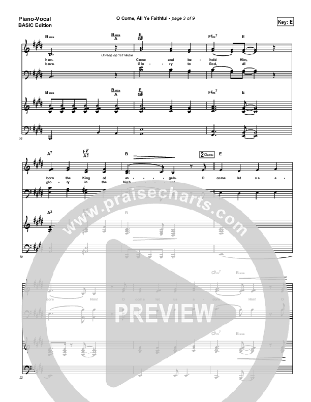 O Come All Ye Faithful Lead & Piano (Dennis Jernigan)