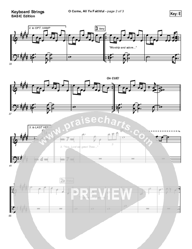 O Come All Ye Faithful Synth Strings (Dennis Jernigan)